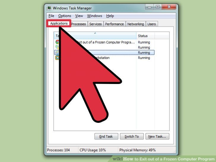 aid927510 728px Exit out of a Frozen Computer Program Step 3 Version 2 - آموزش بستن یک نرم افزار قفل کرده