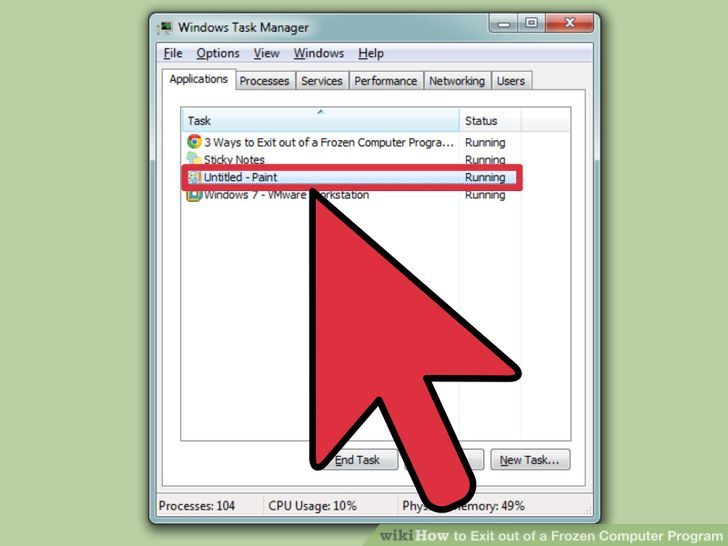 aid927510 728px Exit out of a Frozen Computer Program Step 4 - آموزش بستن یک نرم افزار قفل کرده
