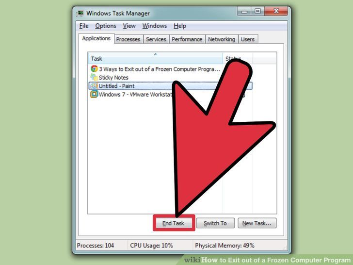 aid927510 728px Exit out of a Frozen Computer Program Step 5 - آموزش بستن یک نرم افزار قفل کرده