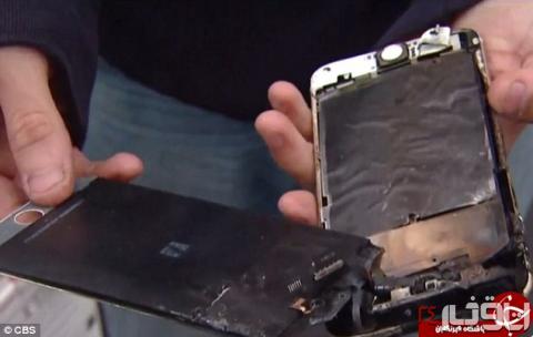 در حادثه‌ای دیگر یک گوشی آیفون +6 در جیب یک دانشجو در دانشگاه نیوجرسی منفجر شد.