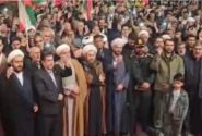 طنین فریاد «حیدرحیدر» مردم خوی در تجمع شبانه